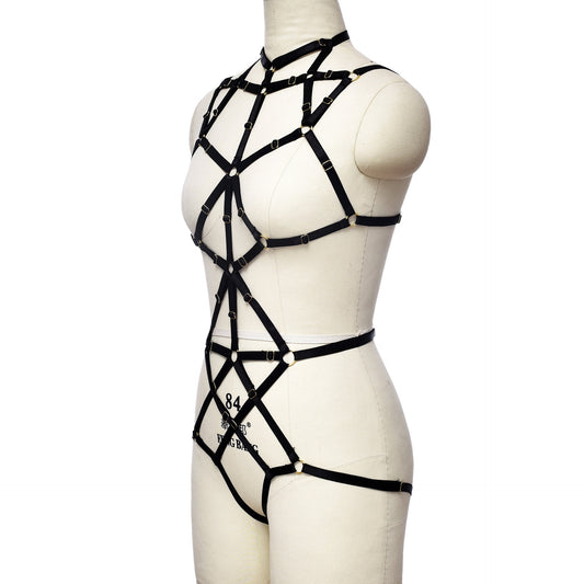 Women Sexy Bodysuit Nasty Bdsm Lingerie Harness Revealing Teddy