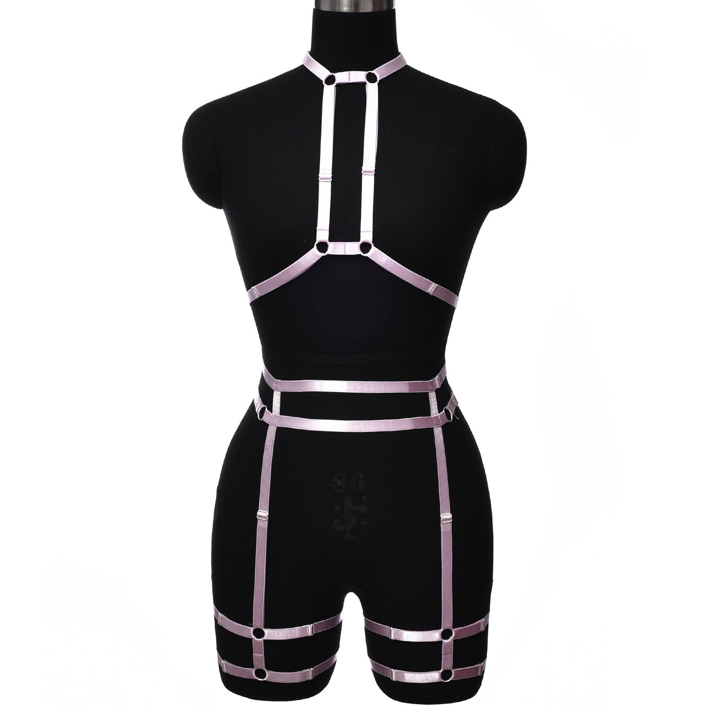 Women Sexy Crotchless Lingerie Set Nasty Bdsm Lingerie Harness Revealing Bra Panties