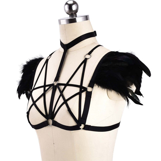 Women Sexy No Bra Slutty Body Harness Lingerie