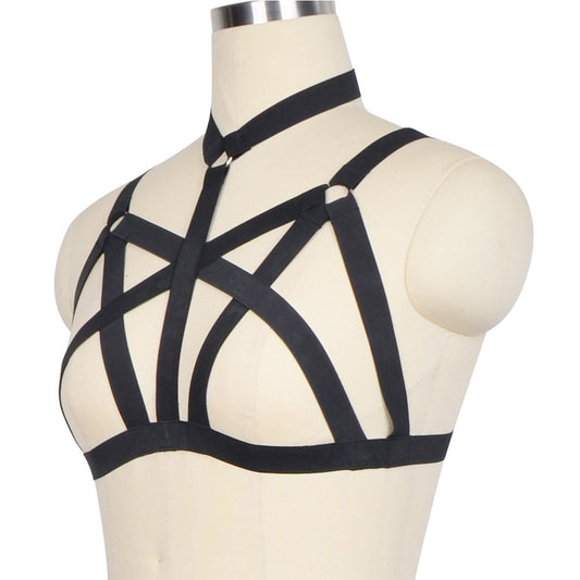 Women Sexy No Bra Slutty Bondage Harness Lingerie