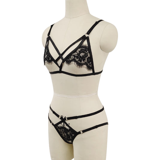 Women Sexy Valentines Lingerie Set Intimate Bdsm Lingerie Harness Latina Bra Panties