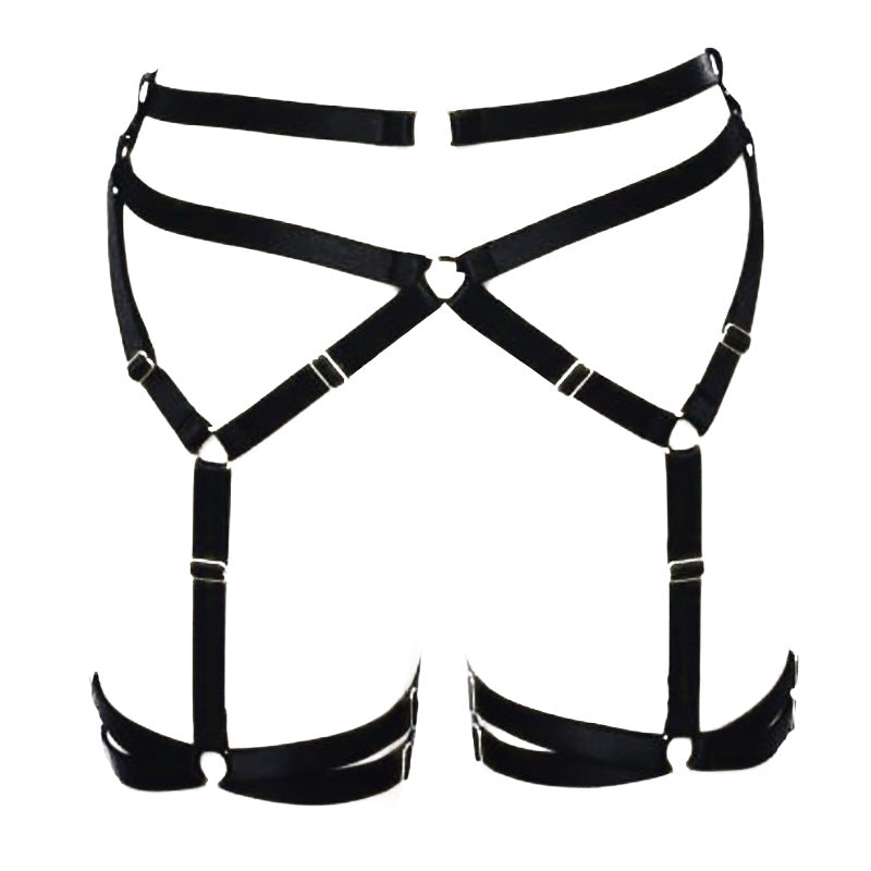 Women Thigh Highs And Garter Belt Slutty Body Harness Lingerie
