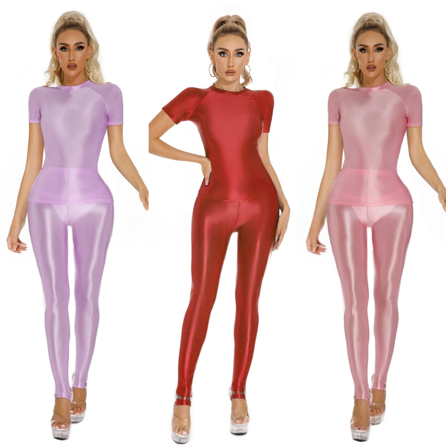 Oil Shiny Sexy T-Shirt