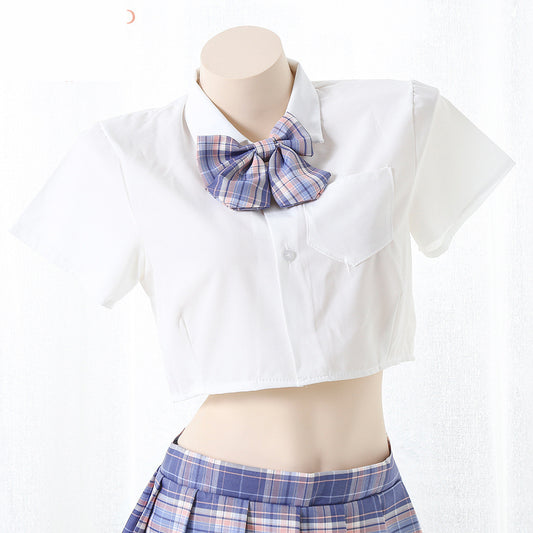Skirt Outfits Sheer Sexy Schoolgirl Costume Cosplay Lingerie