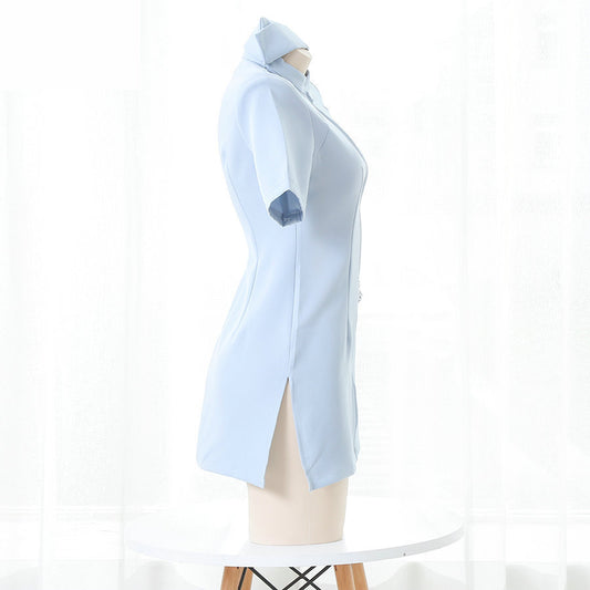 Slutty Pink Dress Women Nurse Costume Sexy Anime Cosplay Lingerie