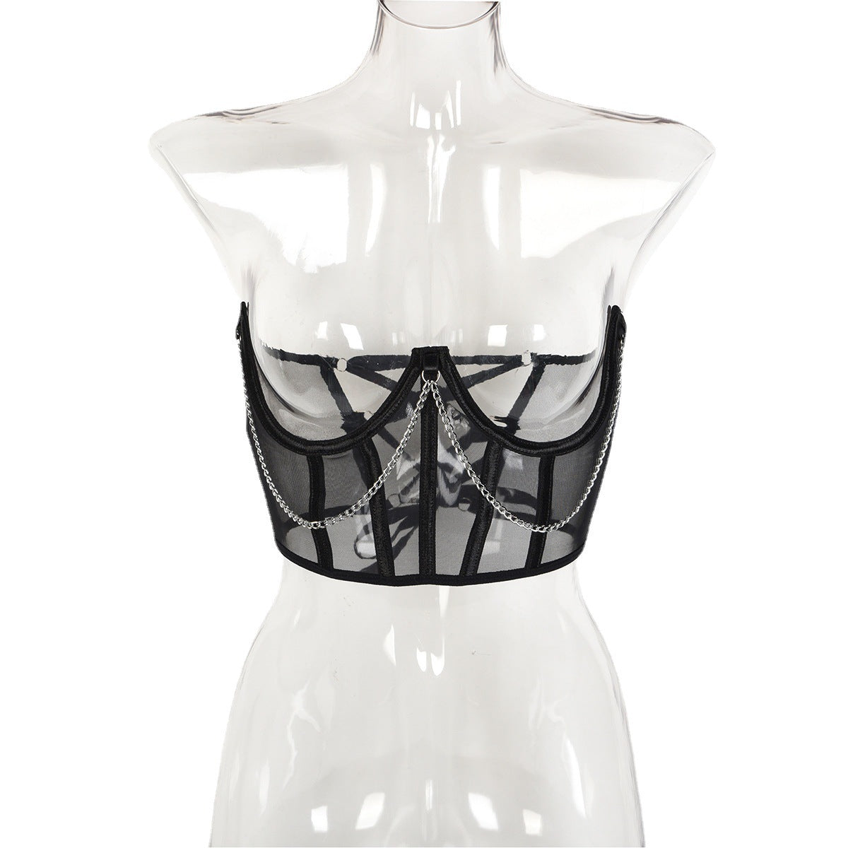 Hot Underbust Corset Sexy Black Lingerie Lace Bustier