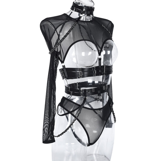 Sexy Bondage Lingerie Bodysuit Teddy
