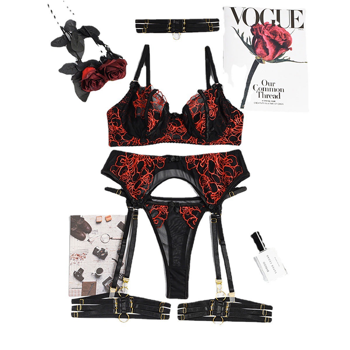 Sheer See Through Lingerie Set