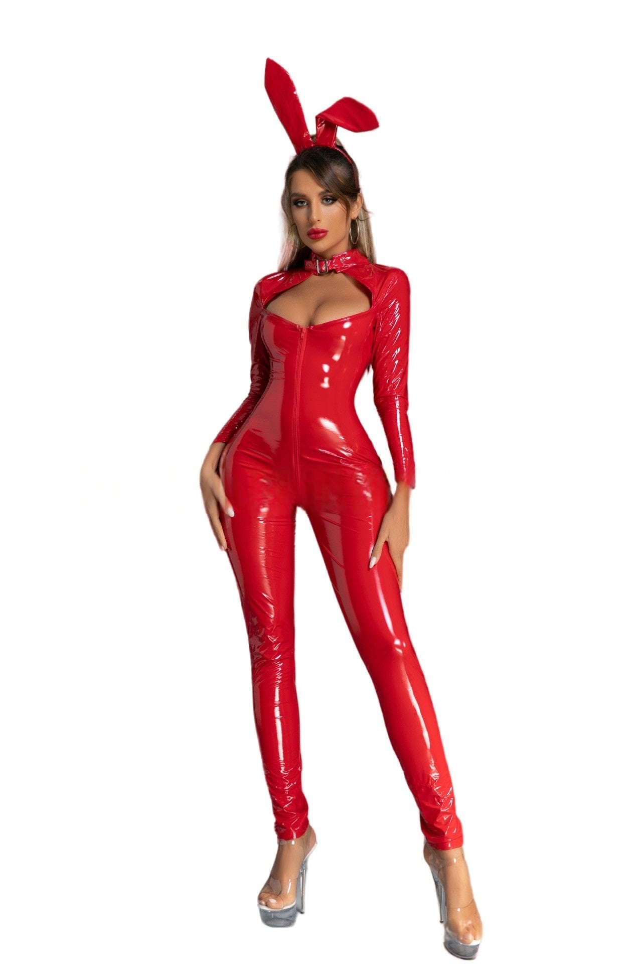Vinyl Bodysuit Plus Size