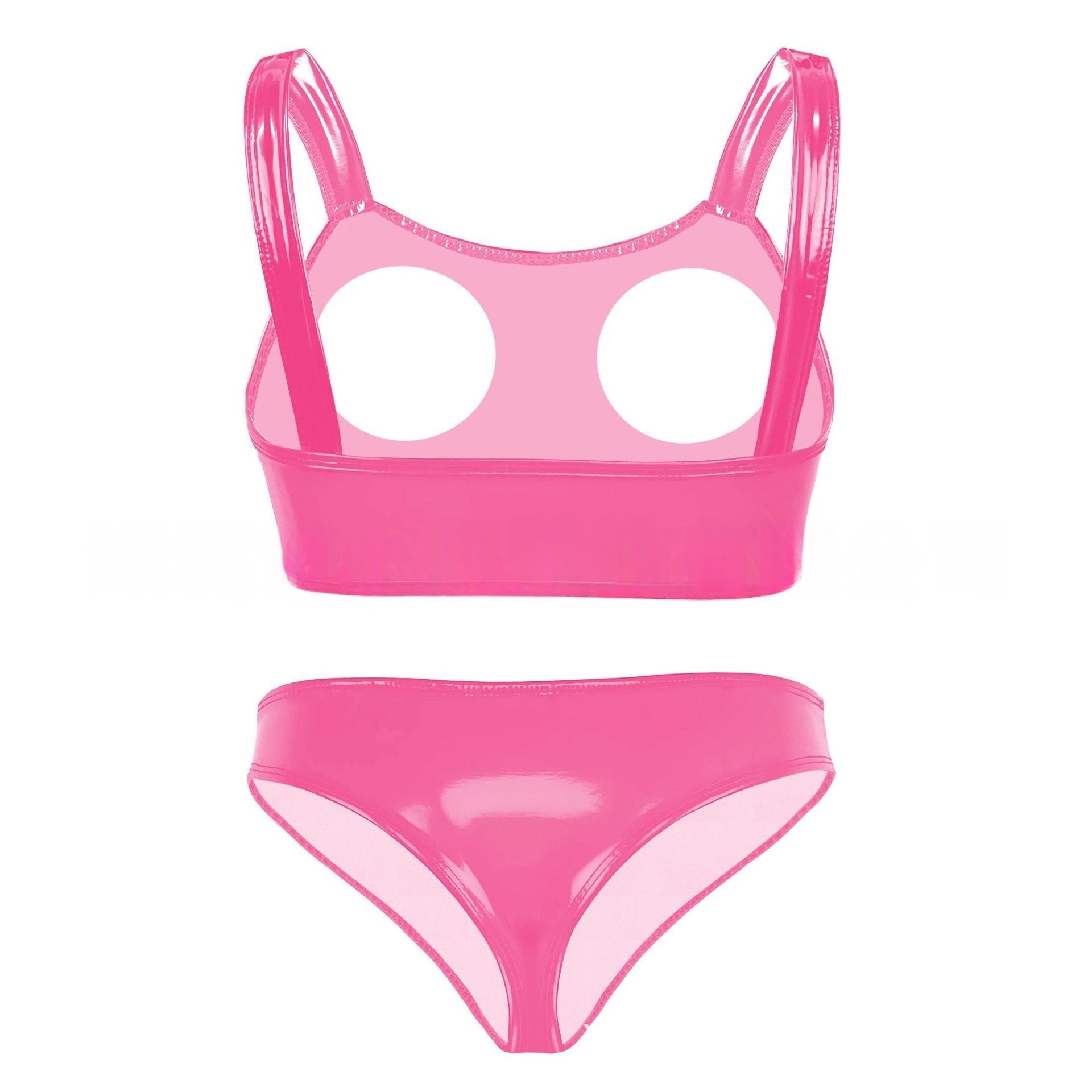 Vinyl Bdsm Lingerie Women Cupless