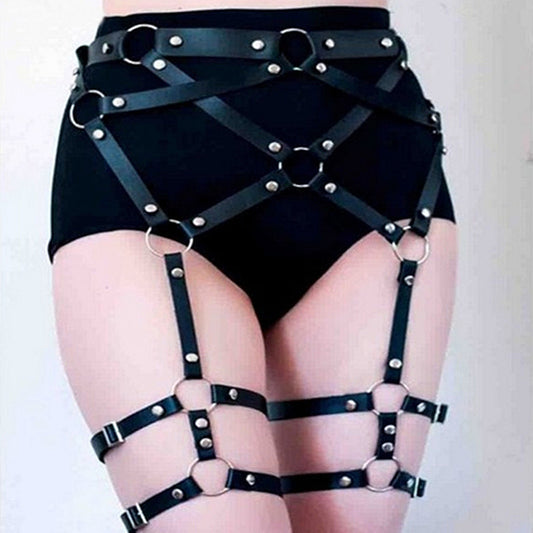 Leg Garters With Straps
