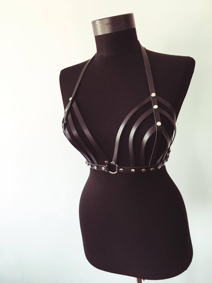 Bondage Harness With Breast