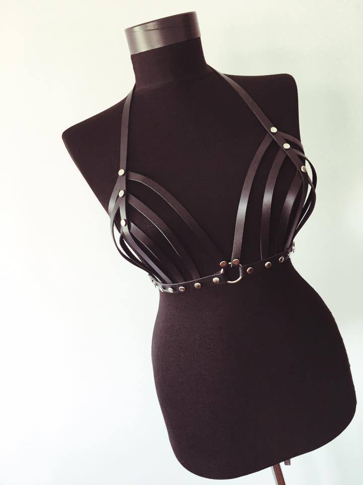 Bondage Harness With Breast