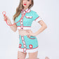 Latina Women Sexy Nurse Costume Slutty Role Playing Lingerie Dress Submissive