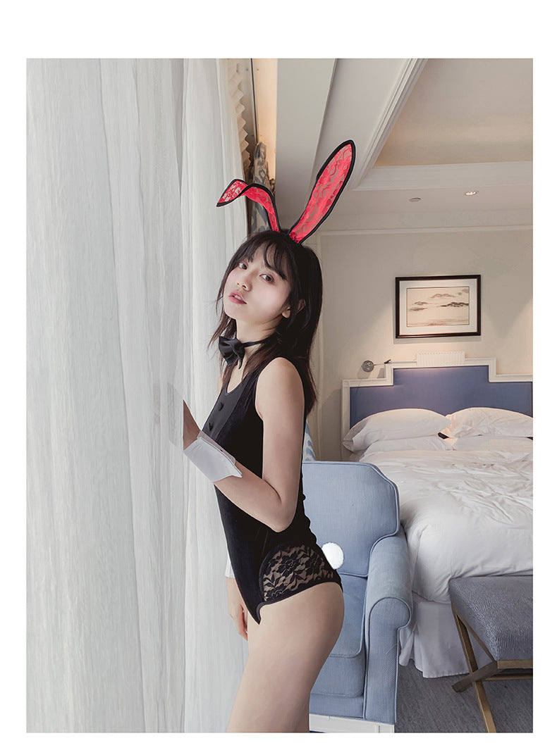 Revealing Bunny Costume Sexy Playboy Cosplay Lingerie Bodysuit