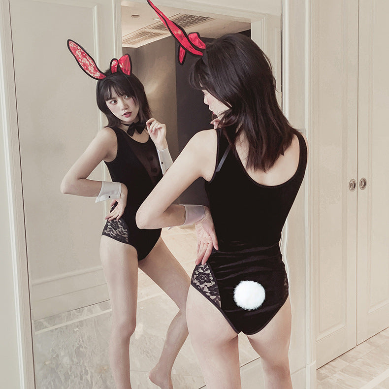 Revealing Bunny Costume Sexy Playboy Cosplay Lingerie Bodysuit