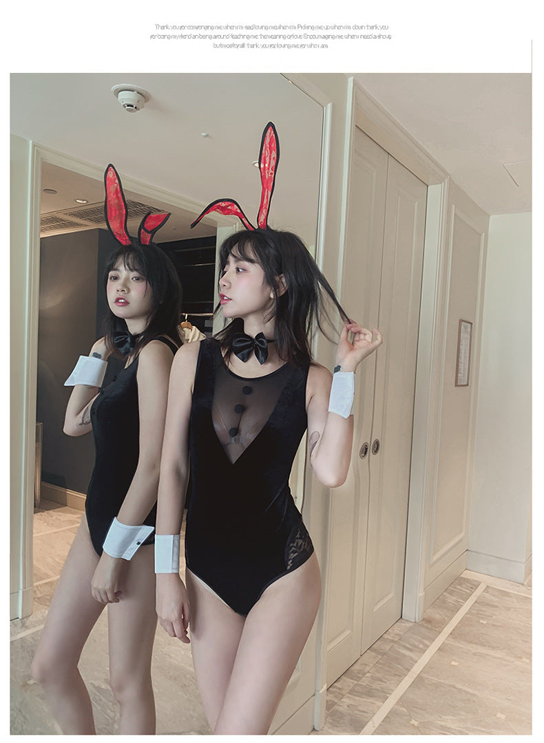 Revealing Bunny Costume Sexy Playboy Cosplay Lingerie Bodysuit