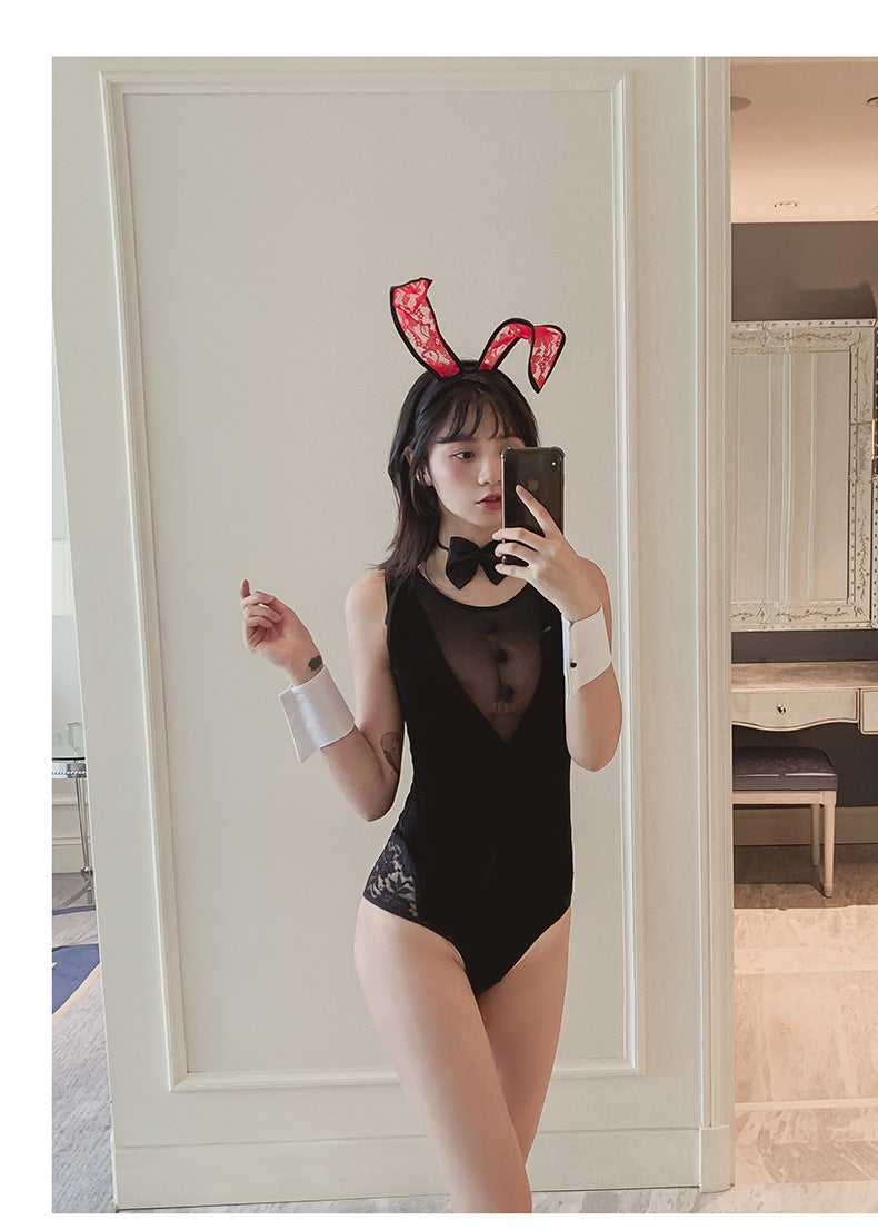 Revealing Bunny Costume Sexy Playboy Cosplay Lingerie Bodysuit