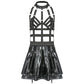 Harness Vinyl Mini Dress