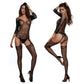 Sexy Mesh Bodystocking Chubby See Through Lingerie Women Crotchless Bodysuit