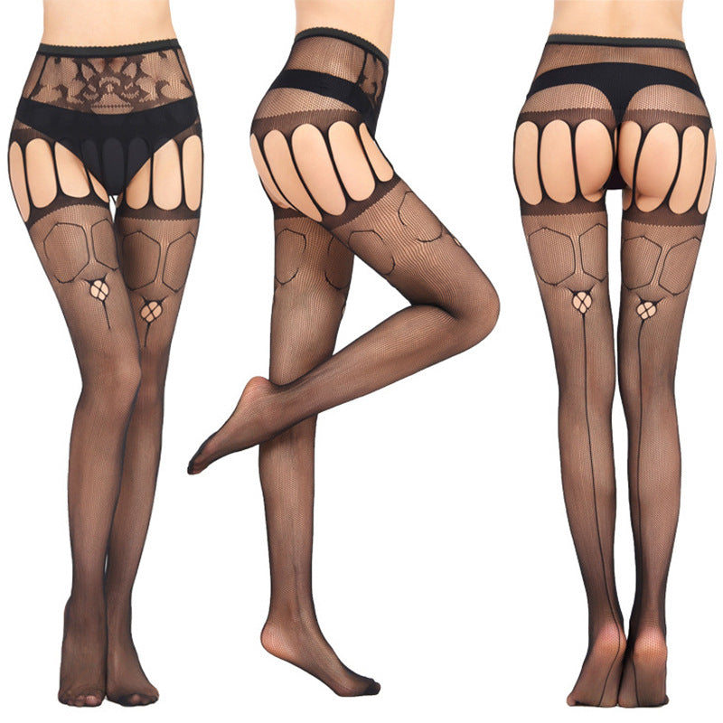 Chubby Crotchless Opaque Tights Chubby Pantyhose