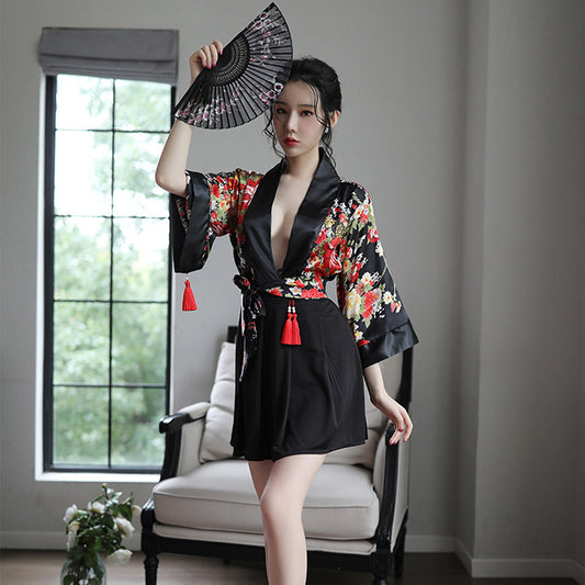 Black Sexy Kimono