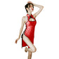 Sexy Red Dresses Exotic Lingerie Cheongsam Qipao Cosplay Costume