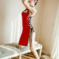 Sexy Red Dresses Exotic Lingerie Cheongsam Qipao Cosplay Costume