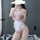 Nasty Sexy Milk Maid Costume Latina Lingerie Role Playing Dress Extreme