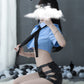 Submissive Sexy Cop Costume Halloween Slutty Cosplay Lingerie Dress Nasty