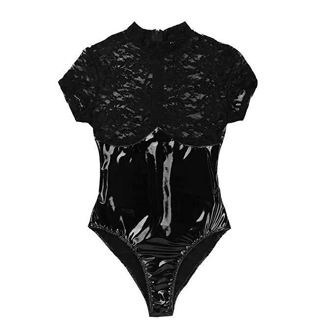 Lace Latex Bdsm Lingerie Bodysuit