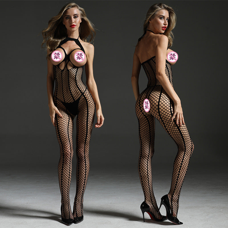 White Bodystocking Lingerie Sex Clear Lingerie Mesh Bodysuit