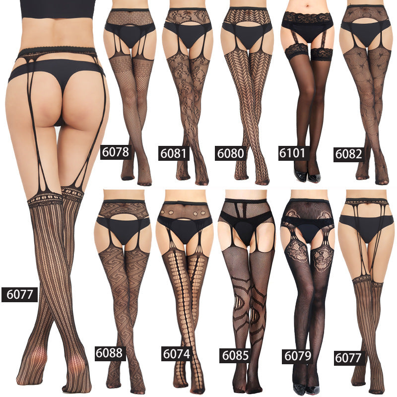 Chubby Crotchless Opaque Tights Chubby Pantyhose