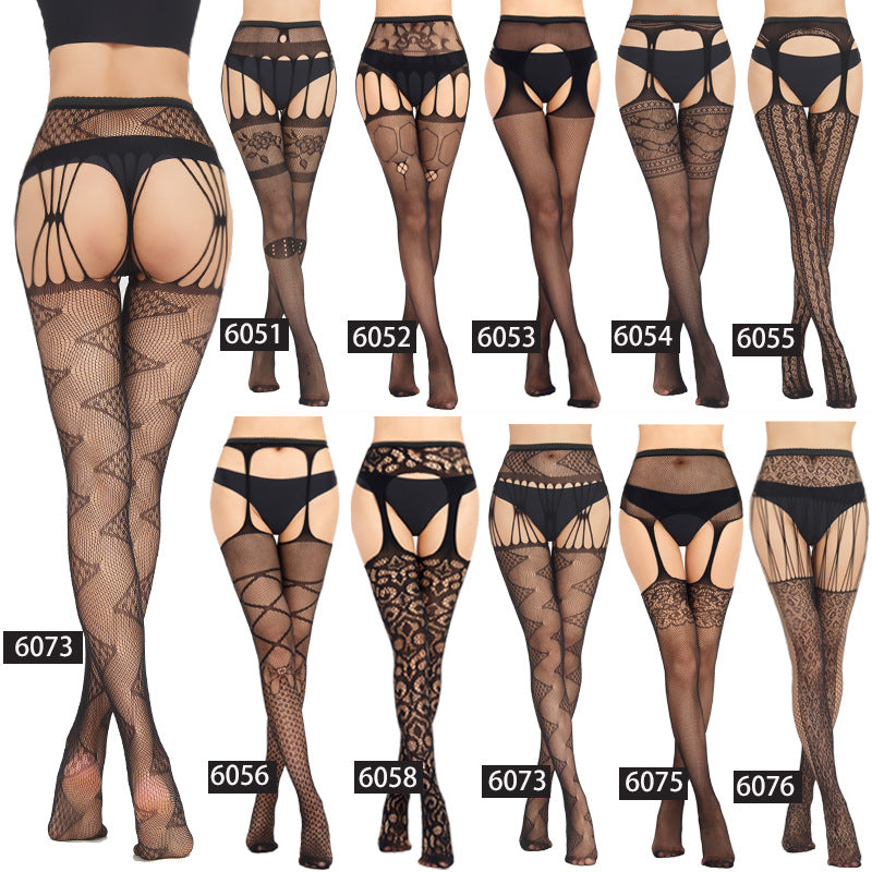 Chubby Crotchless Opaque Tights Chubby Pantyhose