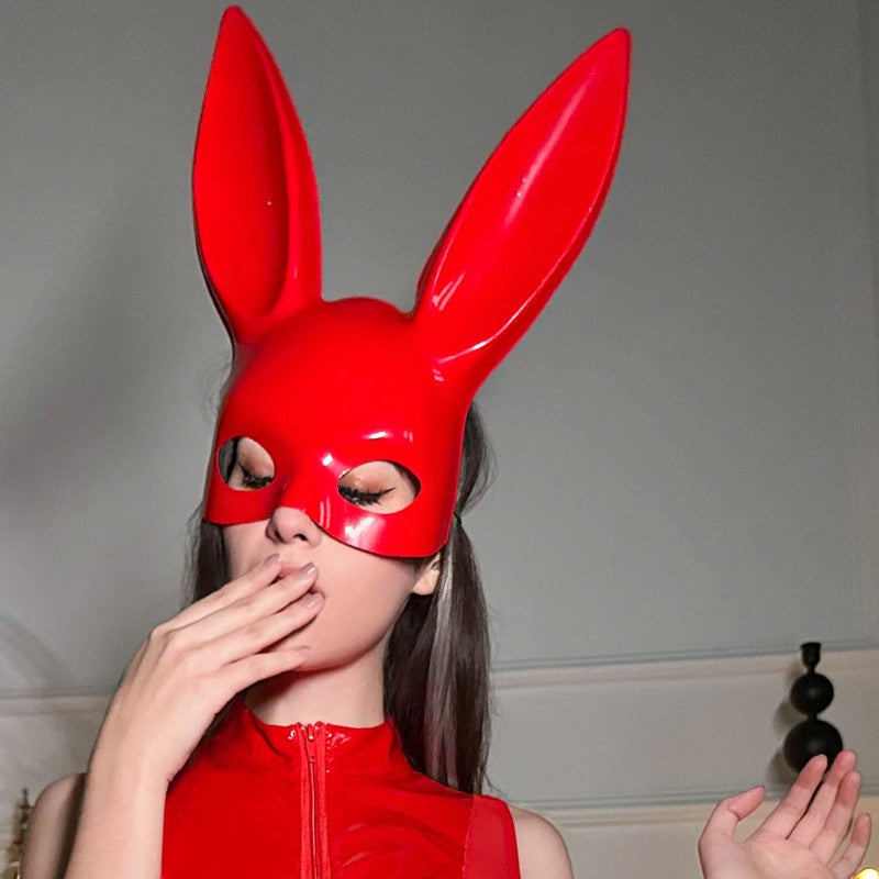 Red Leather Bunny Lingerie