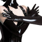 BDSM fetish black gloves