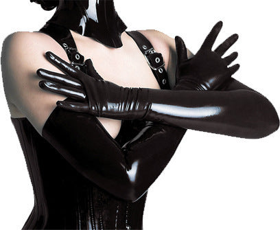 BDSM fetish black gloves