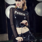 Submissive Sexy Cop Costume For Guys Hot Lingerie Role Playing Dress Nasty