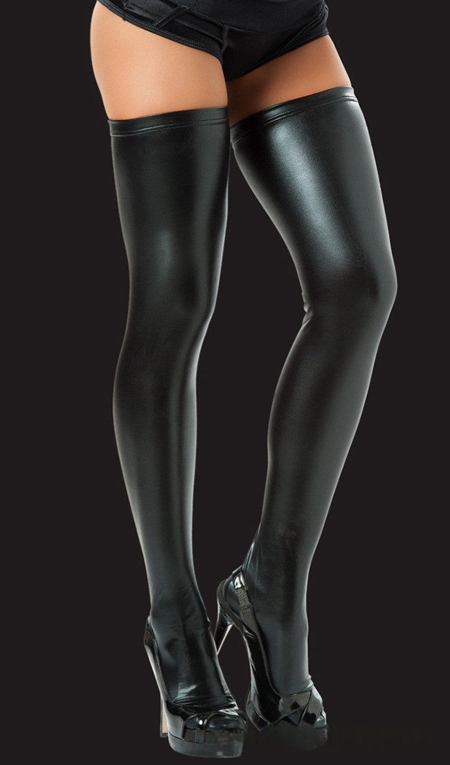 Silver Bdsm Latex Socks