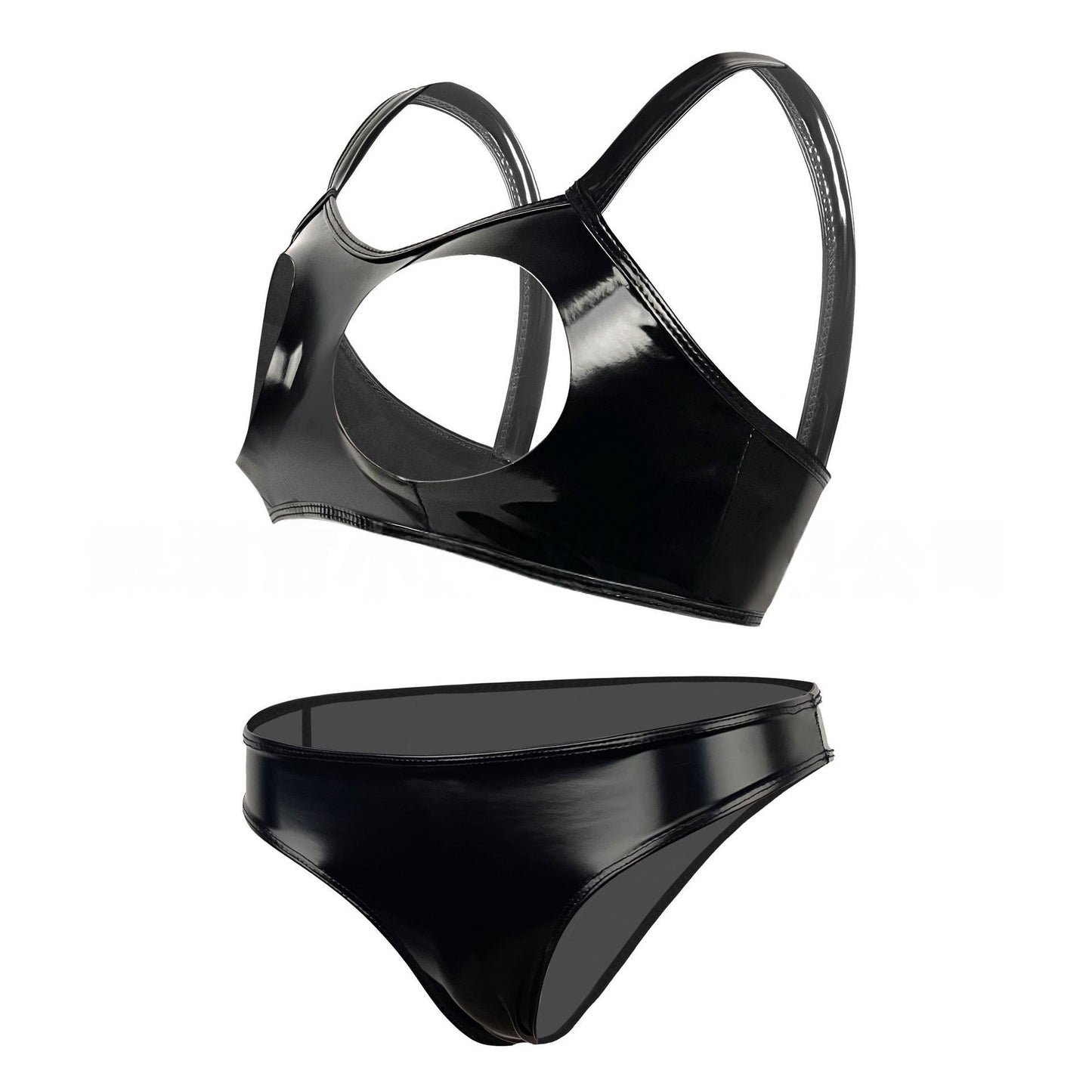 Vinyl Bdsm Lingerie Women Cupless