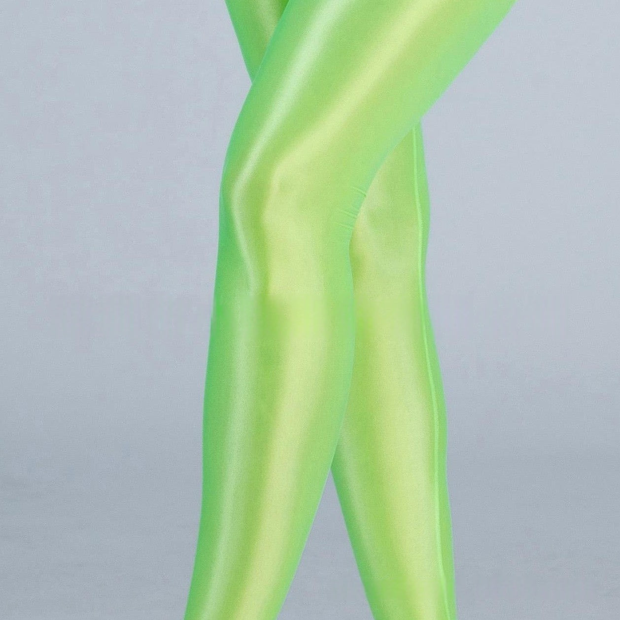 Oil Shiny Sexy Crotchless Leggings