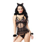 Nasty Cat Costume Sexy Naughty Role Play Lingerie Set Latina