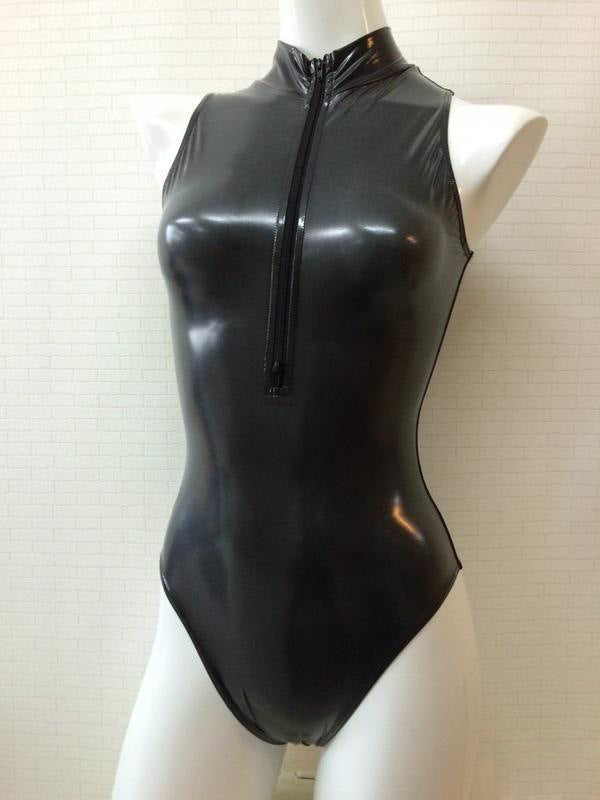 Nasty Sexy Bodysuit Black Leather Lingerie Sexiest Teddy