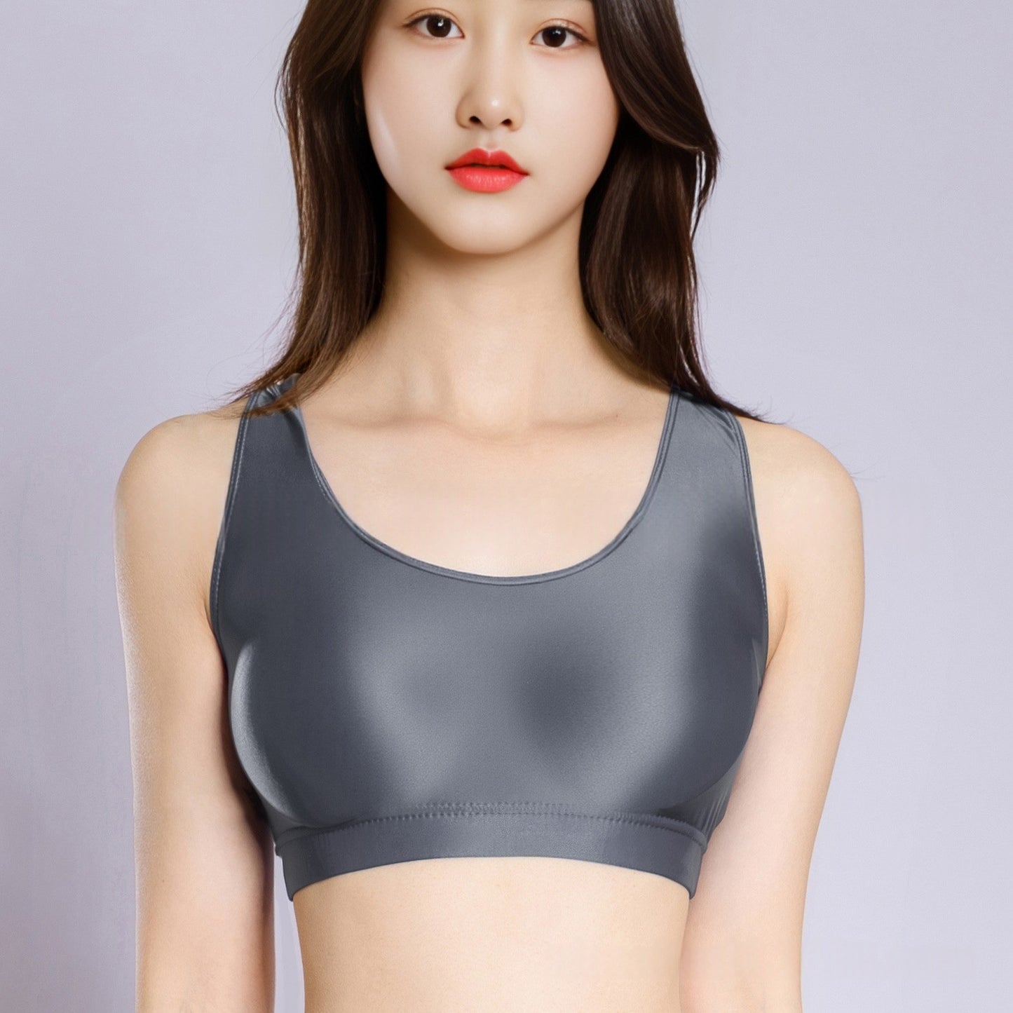 Glossy Sexy Erotic Yoga Bra