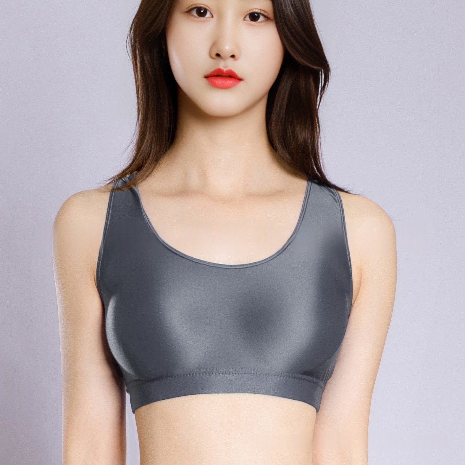 Glossy Sexy Erotic Yoga Bra