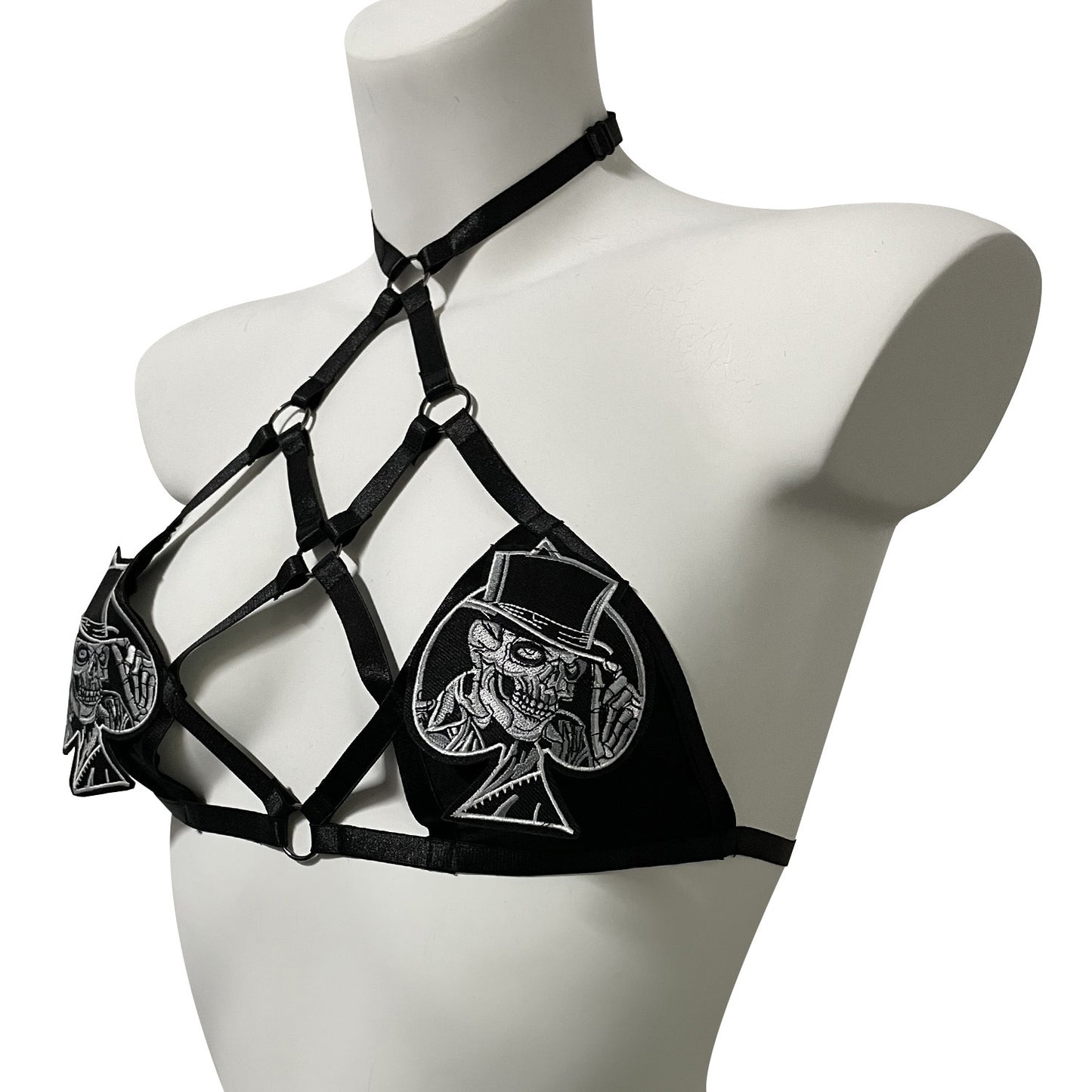 Black Bra Straps Revealing Bdsm Lingerie Harness