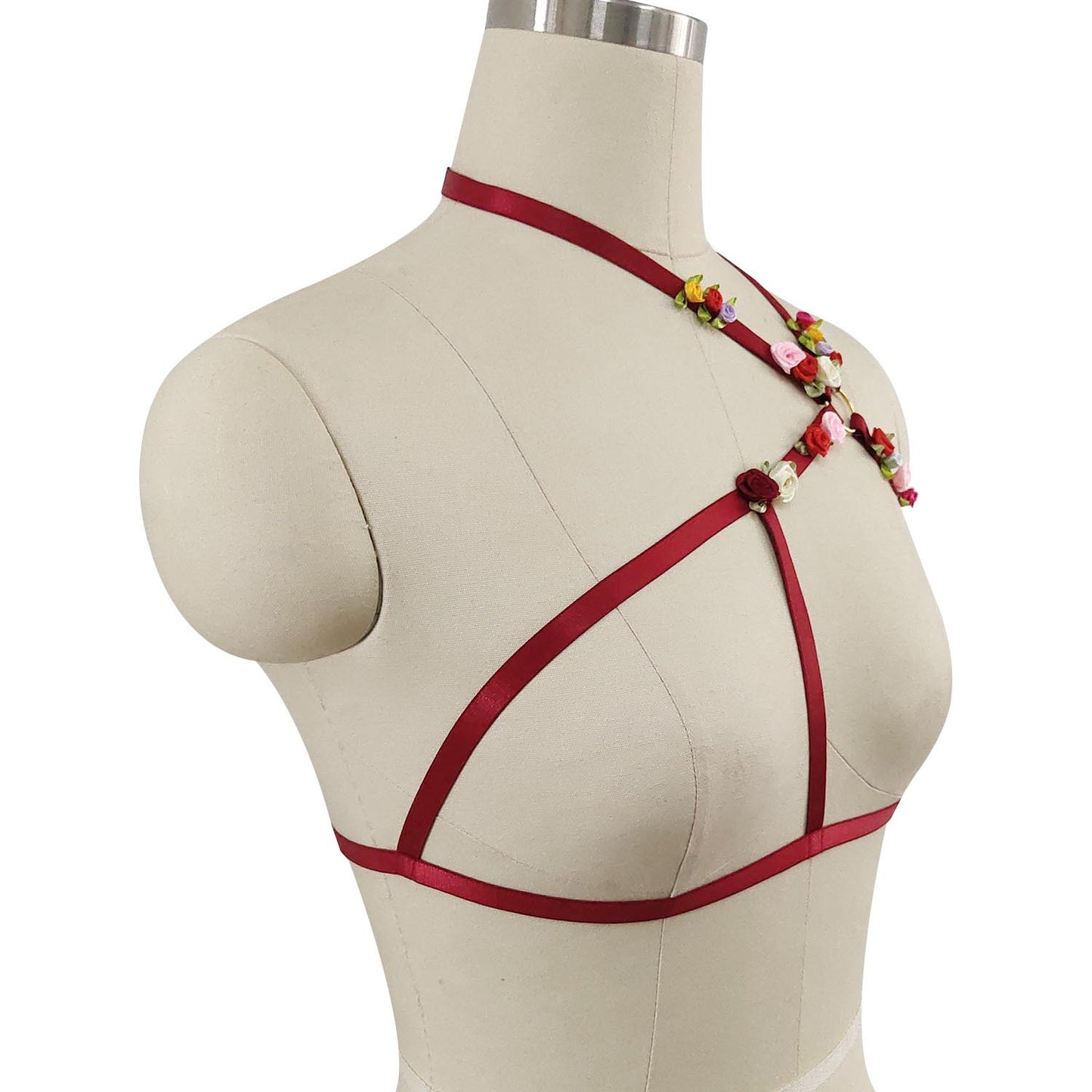 Black Bra Straps Revealing Bdsm Lingerie Harness