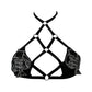 Black Bra Straps Revealing Bdsm Lingerie Harness