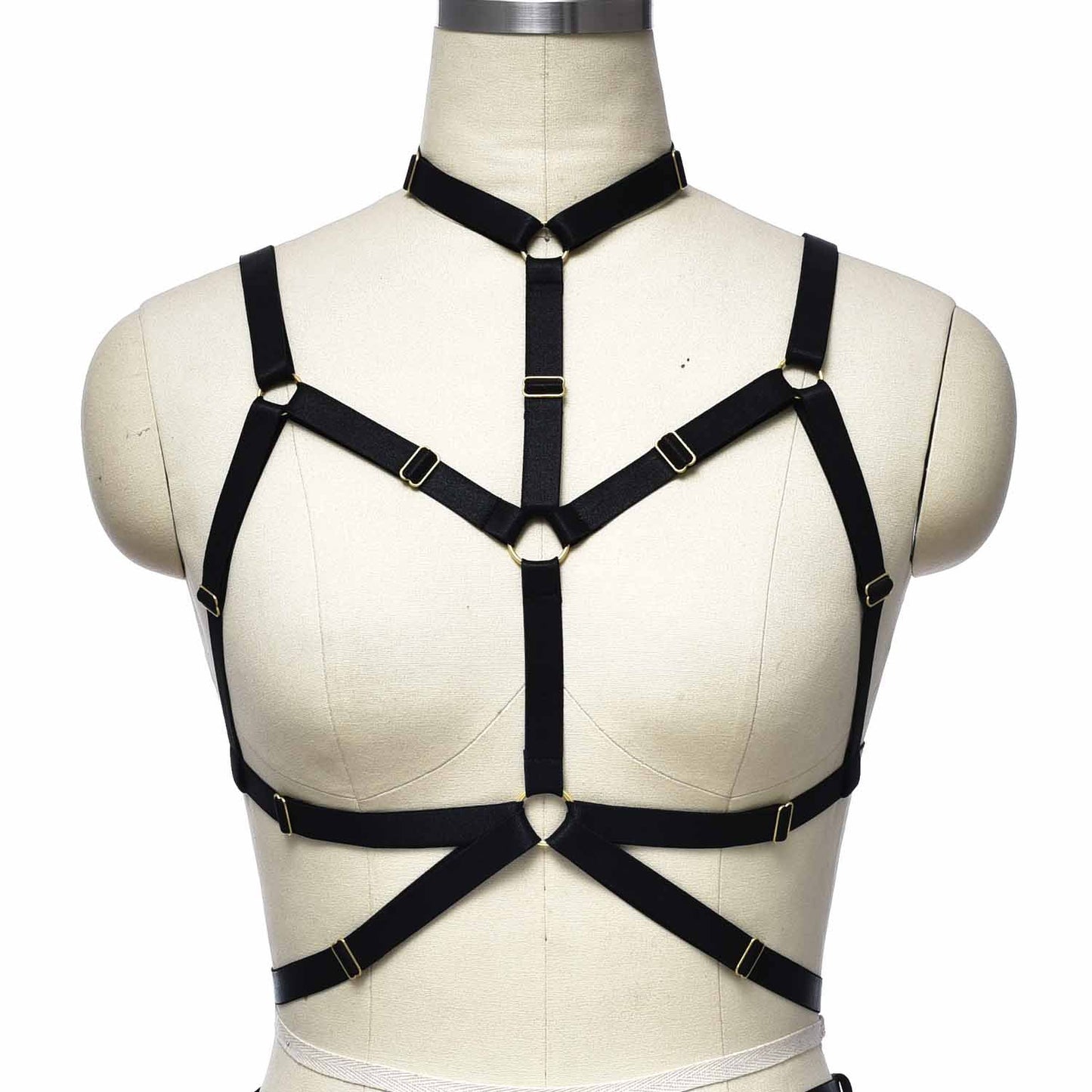 Black Bra for Sexy Revealing Black Body Harness Lingerie