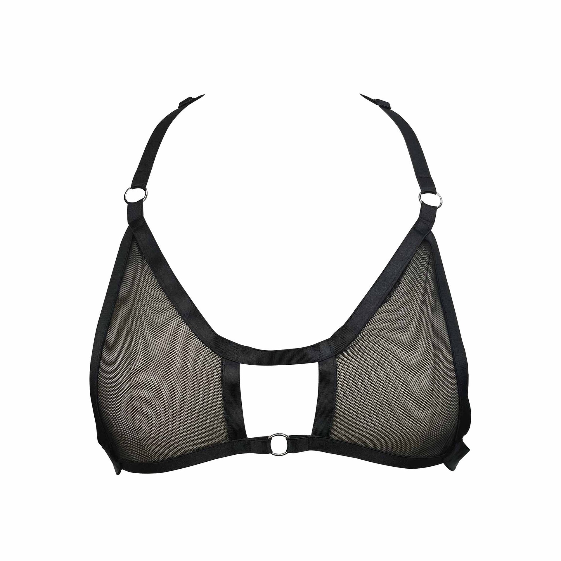 Black Bra for Sexy Revealing Black Body Harness Lingerie